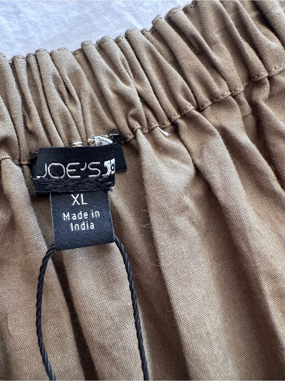 Joe's Jeans Olive Short Sleeve Gathered-Waist Midi Dress, size XL - Picture 8 of 17